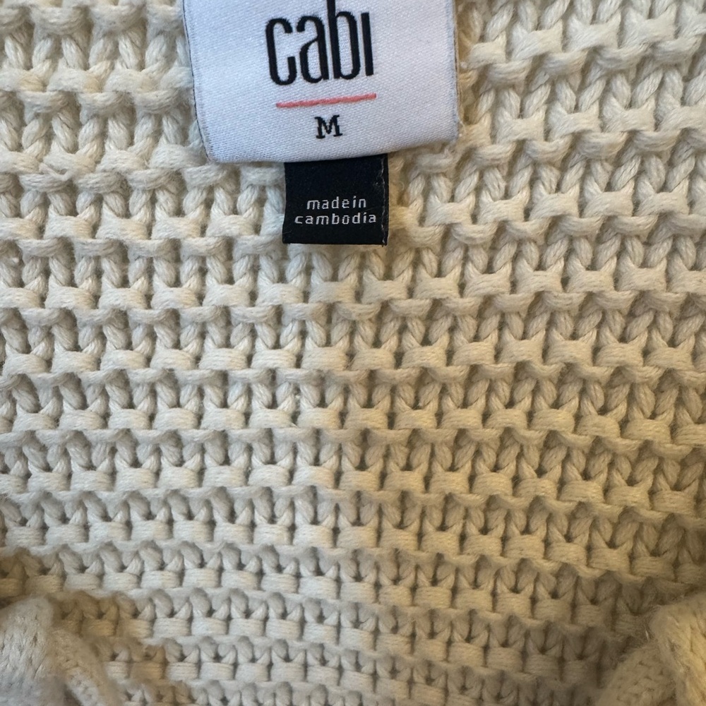 CAbi Cream V-Neck Sweater - Picture 2 of 2
